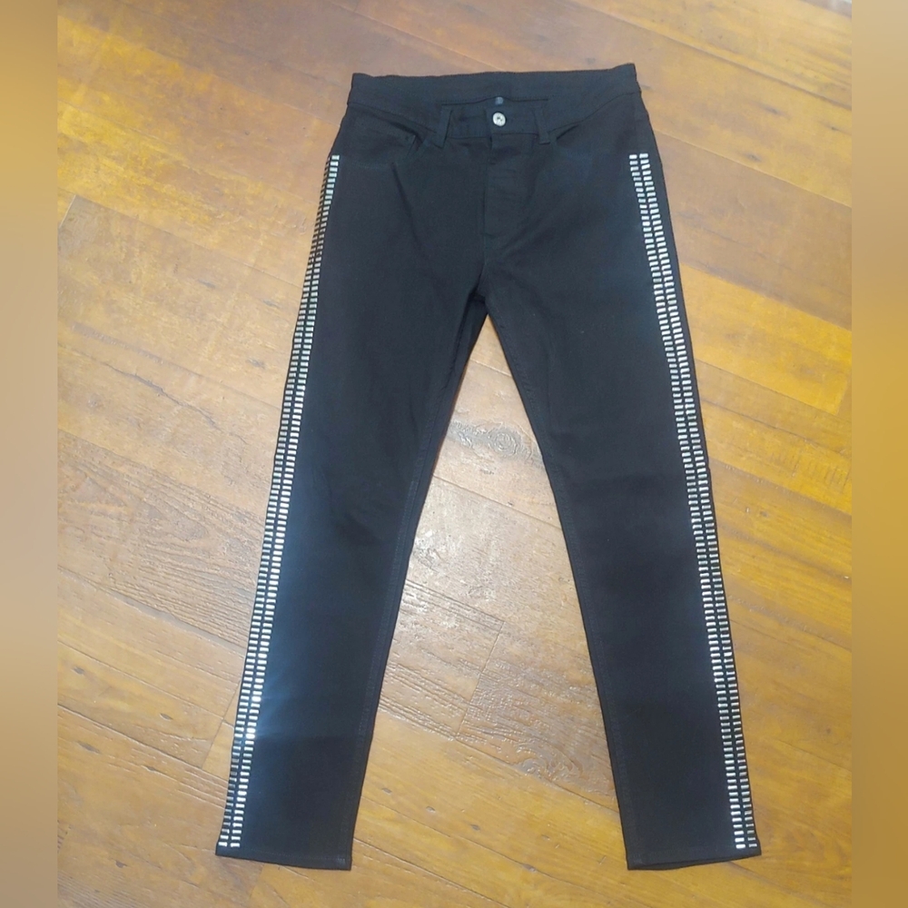 Heart & Dagger Black Studded Men's Jeans